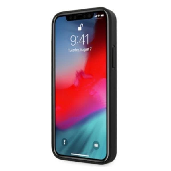 BMW Läder Perforate Skal iPhone 12 Pro Max - Svart