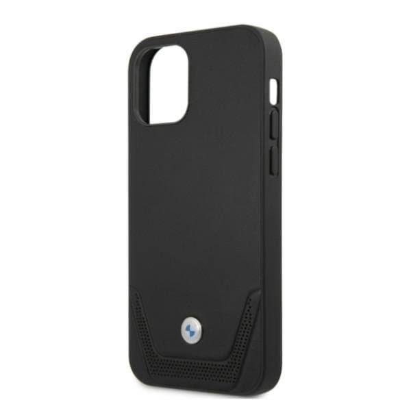 BMW Läder Perforate Skal iPhone 12 Pro Max - Svart