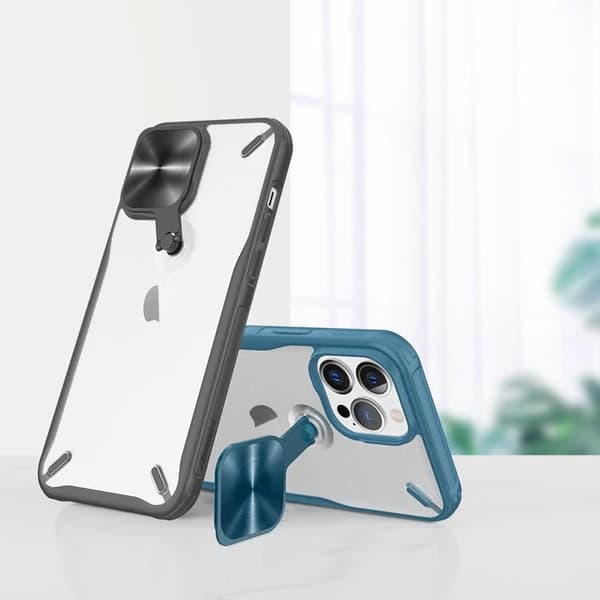 Nillkin Cyclops Foldable Stand Skal iPhone 13 Pro - Blå