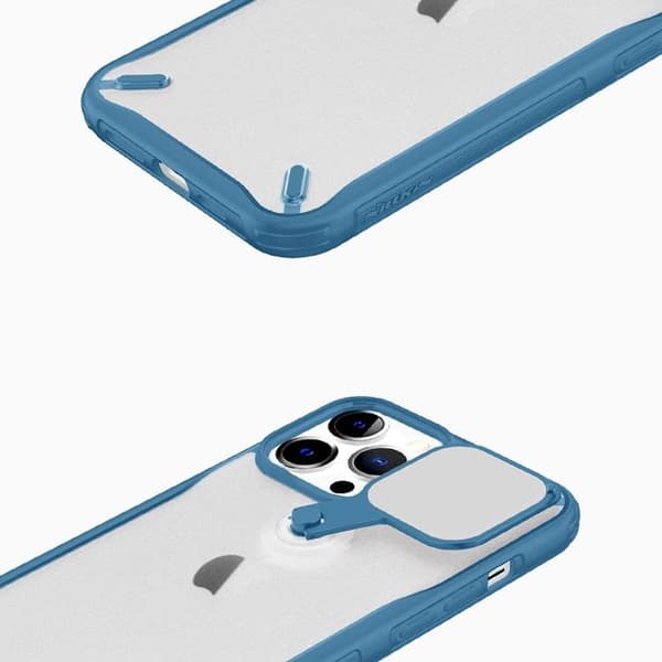 Nillkin Cyclops Foldable Stand Skal iPhone 13 Pro - Blå