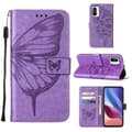 Miniatyrbild 7 av 7: Butterfly Flower Imprinted Plånboksfodral Xiaomi 12 Pro - Lila