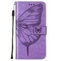 Miniatyrbild 2 av 7: Butterfly Flower Imprinted Plånboksfodral Xiaomi 12 Pro - Lila