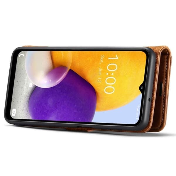 DG.MING Folio Flip Detachable Plånboksfodral Galaxy A13 4G - Brun