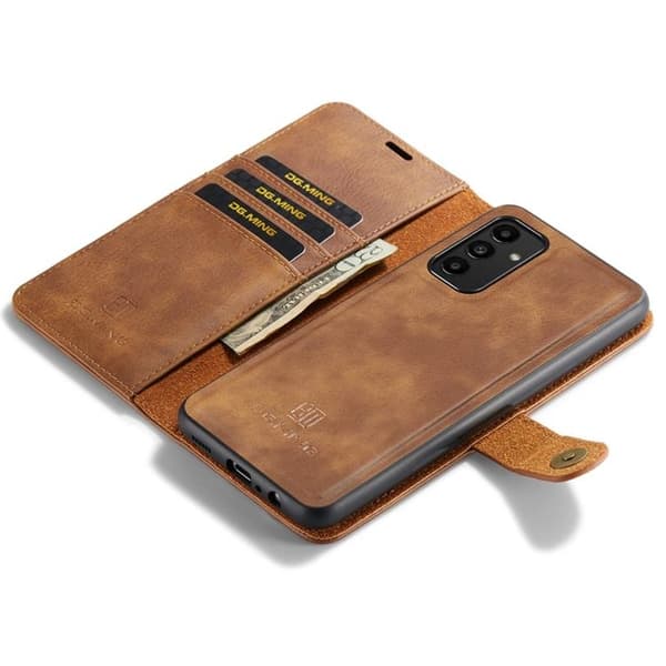DG.MING Folio Flip Detachable Plånboksfodral Galaxy A13 4G - Brun