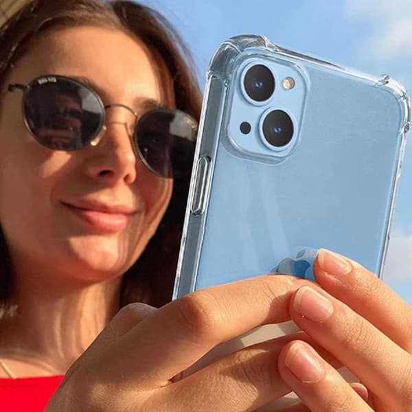 Anti-drop TPU iPhone 14 Skal - Transparent
