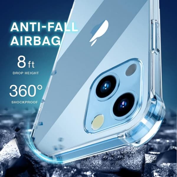Anti-drop TPU iPhone 14 Skal - Transparent