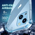 Miniatyrbild 2 av 6: Anti-drop TPU iPhone 14 Skal - Transparent