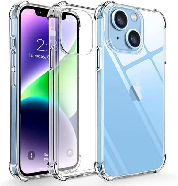 Anti-drop TPU iPhone 14 Skal - Transparent