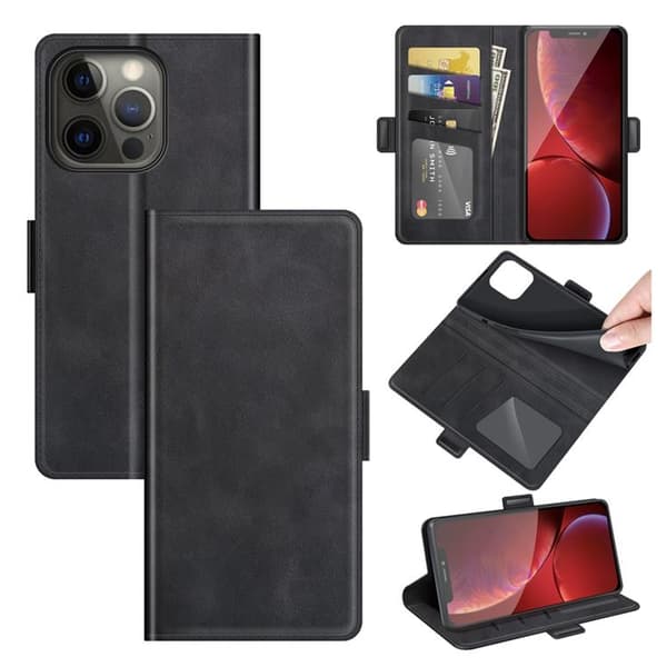 Flip Plånboksfodral till iPhone 13 Pro Max - Svart
