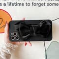Miniatyrbild 3 av 8: Bowknot Läderrem TPU Skal iPhone 13 - Svart