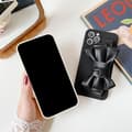 Miniatyrbild 4 av 8: Bowknot Läderrem TPU Skal iPhone 13 - Svart