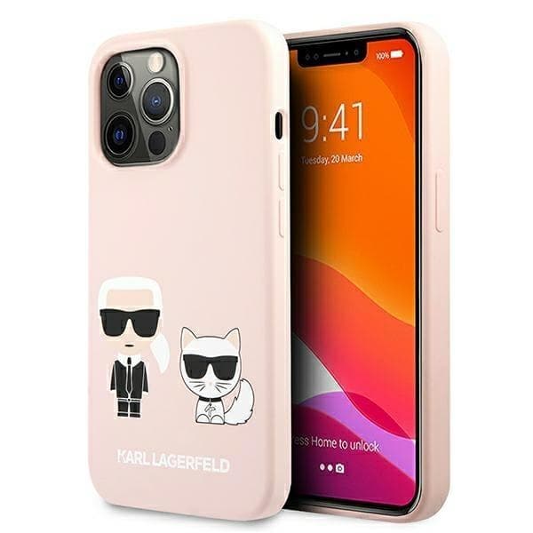 Karl Lagerfeld Karl & Choupette Magsafe Skal iPhone 13/13 Pro - Ljus Rosa
