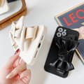 Miniatyrbild 8 av 11: Bowknot Läderrem TPU Skal iPhone 13 - Vit
