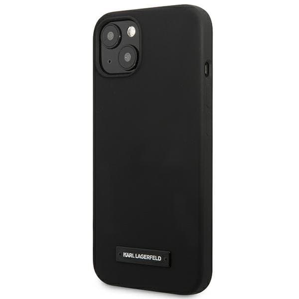 Karl Lagerfeld iPhone 13 Skal Silicone Plaque - Svart