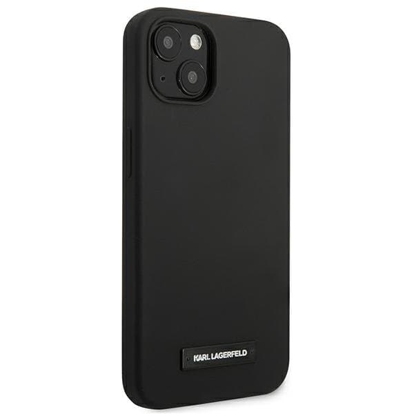 Karl Lagerfeld iPhone 13 Skal Silicone Plaque - Svart