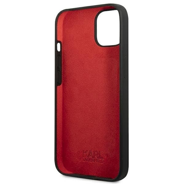 Karl Lagerfeld iPhone 13 Skal Silicone Plaque - Svart