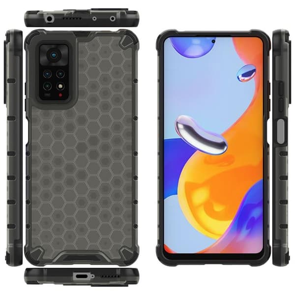 Xiaomi Redmi Note 11 Pro/Plus Skal Honeycomb Armored - Svart