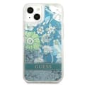 Miniatyrbild 3 av 8: Guess iPhone 13 Skal Flower Liquid Glitter - Grön