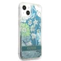 Miniatyrbild 4 av 8: Guess iPhone 13 Skal Flower Liquid Glitter - Grön