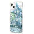 Miniatyrbild 2 av 8: Guess iPhone 13 Skal Flower Liquid Glitter - Grön