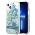 Miniatyrbild 1 av 8: Guess iPhone 13 Skal Flower Liquid Glitter - Grön