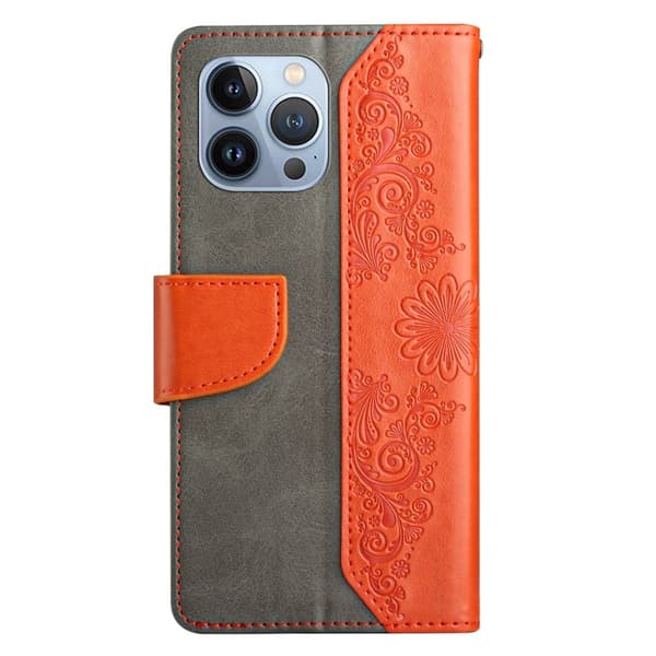 Fjärilar iPhone 13 Pro Max Plånboksfodral - Orange