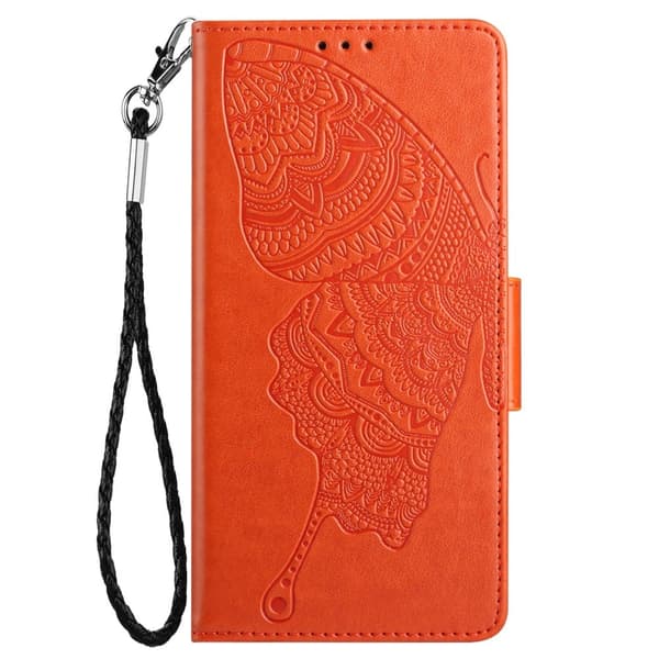 Fjärilar iPhone 13 Pro Max Plånboksfodral - Orange