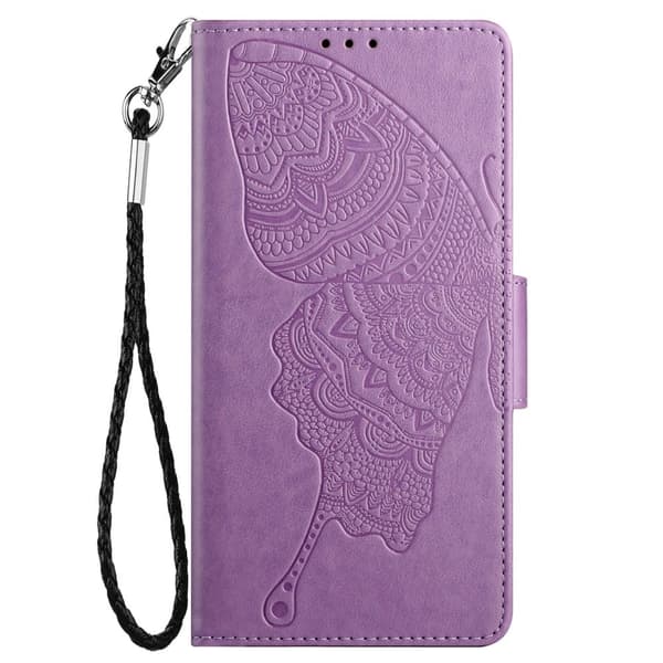 Fjärilar iPhone 13 Pro Plånboksfodral - Lila