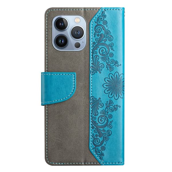 Fjärilar iPhone 13 Pro Plånboksfodral - Blå