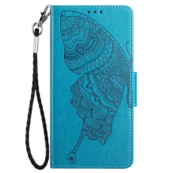 Fjärilar iPhone 13 Pro Plånboksfodral - Blå