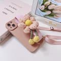 Miniatyrbild 6 av 10: Pumpkin Handrem iPhone 13 Skal - Rosa