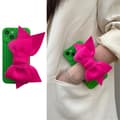 Miniatyrbild 1 av 4: Bowknot Handrem iPhone 11 Skal - Magenta