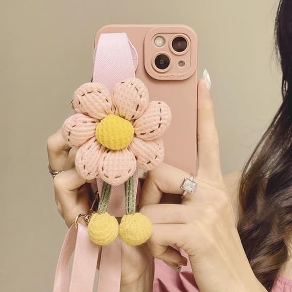 Pumpkin Handrem iPhone 11 Skal - Rosa