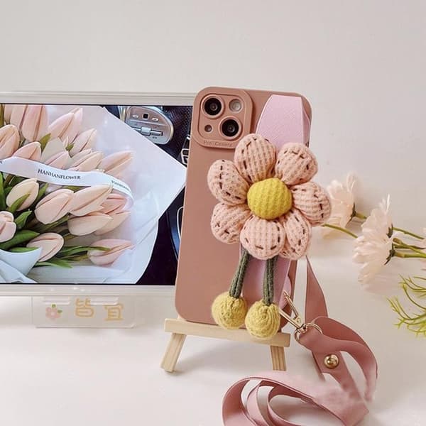 Pumpkin Handrem iPhone 11 Skal - Rosa