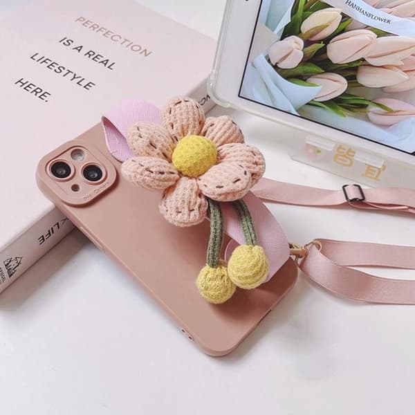 Pumpkin Handrem iPhone 11 Skal - Rosa