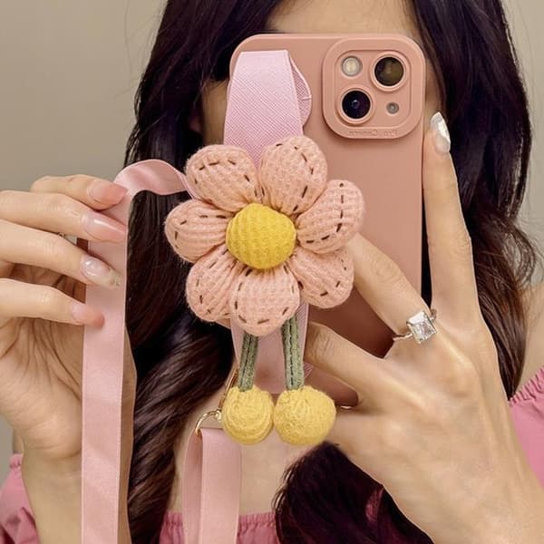 Pumpkin Handrem iPhone 11 Skal - Rosa