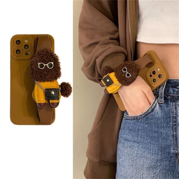 BiscuitMan Handrem iPhone 7/8/SE 2020/SE 2022 Skal - Brun