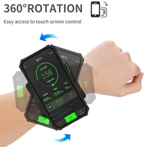 Hybrid skal med handledsband till Galaxy A33 5G - Svart