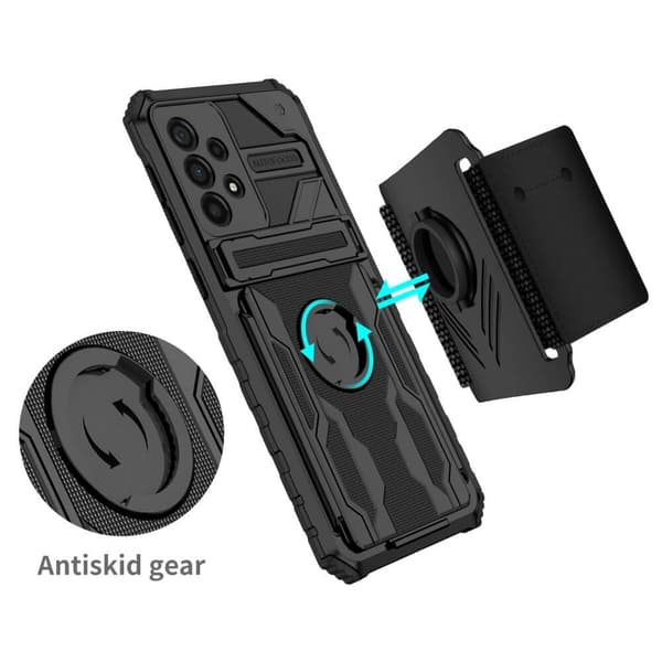 Hybrid skal med handledsband till Galaxy A33 5G - Svart
