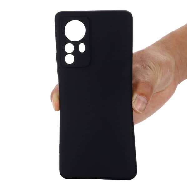 Liquid silikon skal till Xiaomi 12 Pro - Svart