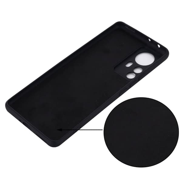 Liquid silikon skal till Xiaomi 12 Pro - Svart