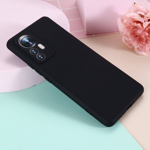 Liquid silikon skal till Xiaomi 12 Pro - Svart