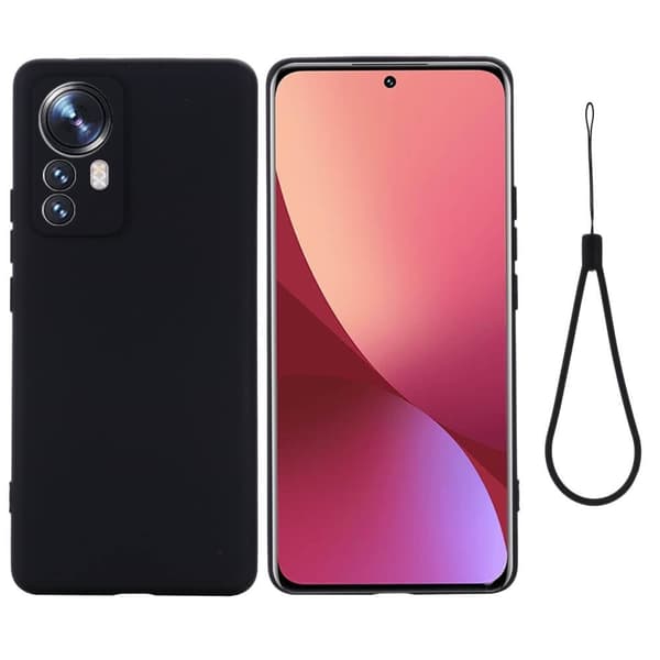 Liquid silikon skal till Xiaomi 12 Pro - Svart
