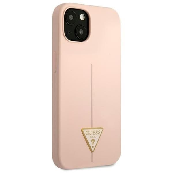 Guess iPhone 13 mini Skal Silicone Triangle - Rosa