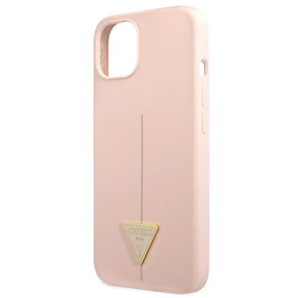 Guess iPhone 13 mini Skal Silicone Triangle - Rosa
