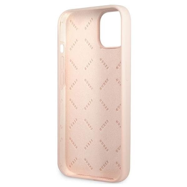Guess iPhone 13 mini Skal Silicone Triangle - Rosa