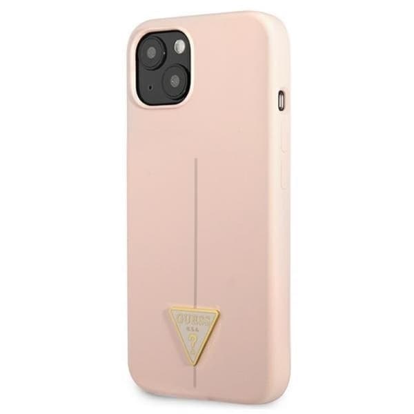 Guess iPhone 13 mini Skal Silicone Triangle - Rosa