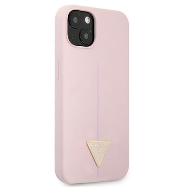 Guess iPhone 13 Skal Silicone Triangle - Lila