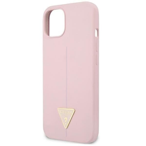 Guess iPhone 13 Skal Silicone Triangle - Lila