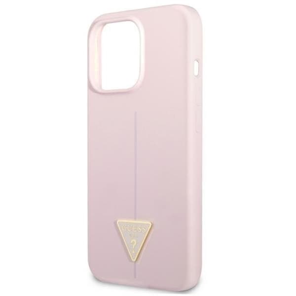 Guess iPhone 13 Pro Max Skal Silicone Triangle - Lila